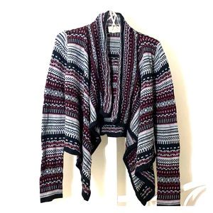 Open Front Cropped Cardigan Size M